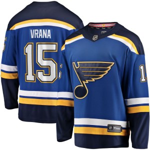 Jakub Vrana St. Louis Blues Fanatics Branded Home Breakaway Jersey - Blue