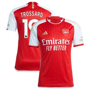 Leandro Trossard Arsenal adidas 2023/24 Home Replica Jersey - Red