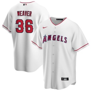 Jered Weaver Los Angeles Angels Nike Home RetiredReplica Jersey - White