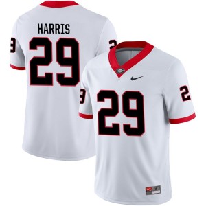 Gabe Harris Georgia Bulldogs Nike NIL Replica Football Jersey - White
