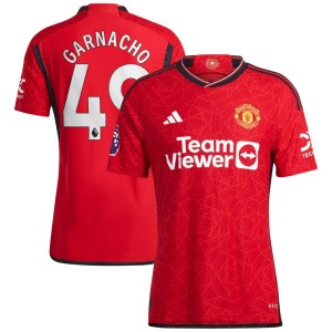 Alejandro Garnacho Manchester United adidas 2023/24 Home Authentic Player Jersey - Red
