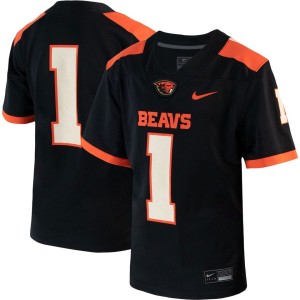 #1 Oregon State Beavers Nike Youth 1st Armored Division Old Ironsides Untouchable Football Jersey - Black