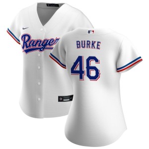 Brock Burke Texas Rangers Nike Women's Home Replica Jersey - White