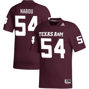 Mark Nabou Texas A&M Aggies adidas NIL Replica Football Jersey - Maroon