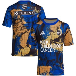 St. Louis City SC adidas Youth 2023 MLS Works Kick Childhood Cancer x Marvel Pre-Match Top - Royal