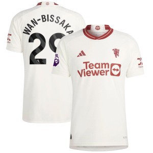 Aaron Wan-Bissaka Manchester United adidas 2023/24 Third Authentic Player Jersey - White