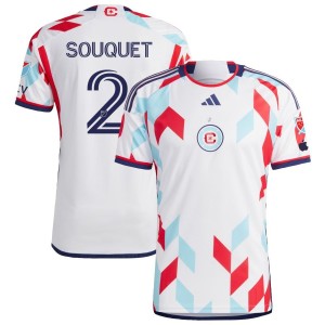 Arnaud Souquet Chicago Fire adidas 2023 A Kit For All Authentic Jersey - White
