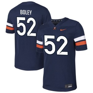 McKale Boley  Virginia Cavaliers Nike NIL Football Game Jersey - Navy
