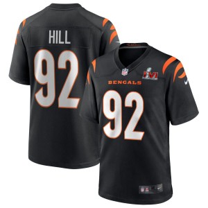 B.J. Hill Cincinnati Bengals Nike Super Bowl LVI Game Jersey - Black
