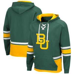Baylor Bears Colosseum Lace Up 3.0 Pullover Hoodie - Green