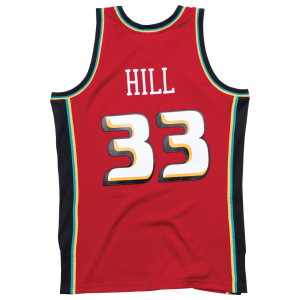 Men's Hill Grant Mitchell & Ness Pistons Swingman Jersey - Red