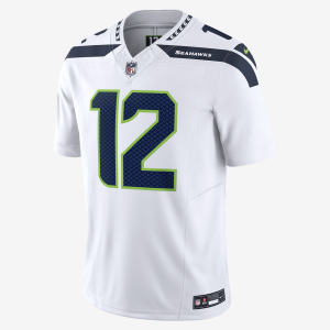 12th Fan Seattle Seahawks Men's Nike Dri-FIT NFL Limited Football Jersey - White