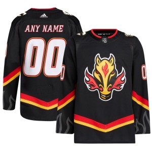 Calgary Flames adidas Alternate Primegreen Authentic Pro Custom Jersey - Black