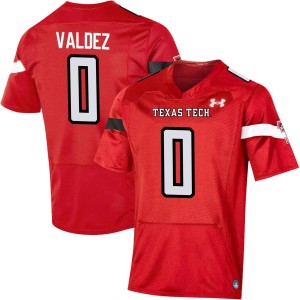 Cam'Ron Valdez Texas Tech Red Raiders Under Armour NIL Replica Football Jersey - Red