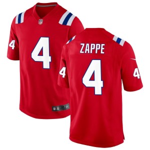 Bailey Zappe New England Patriots Nike Alternate Jersey - Red