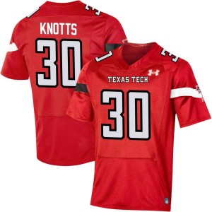 Jackson Knotts Texas Tech Red Raiders Under Armour NIL Replica Football Jersey - Red