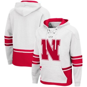 Nebraska Huskers Colosseum Lace Up 3.0 Pullover Hoodie - White