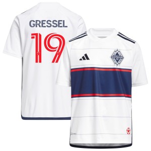 Juilan Gressel Vancouver Whitecaps FC adidas Youth 2023 Bloodlines Replica Jersey - White