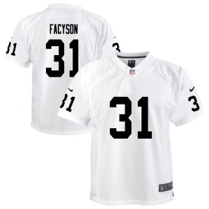Brandon Facyson Las Vegas Raiders Nike Youth Team Game Jersey - White