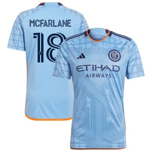 Christian McFarlane New York City FC adidas 2023 The Interboro Kit Replica Jersey - Light Blue