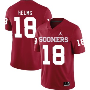 Kaden Helms Oklahoma Sooners Jordan Brand NIL Replica Football Jersey - Crimson