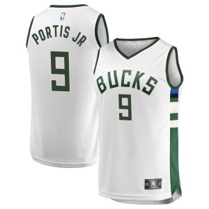 Bobby Portis Jr  Milwaukee Bucks Fanatics Branded Youth Fast Break Replica Jersey - Association Edition - White