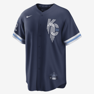 MLB Kansas City Royals City Connect (Whit Merrifield) Men's Replica Baseball Jersey - Navy