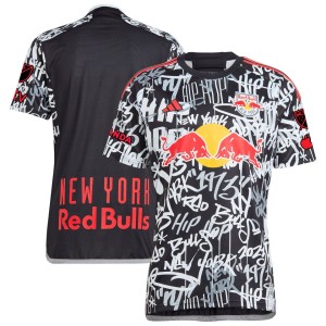 New York Red Bulls adidas 2023 Freestyle Authentic Jersey - Black