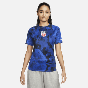 USMNT 2022/23 Stadium Away Women's Nike Dri-FIT Soccer Jersey - Bright Blue/White