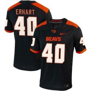Michael Erhart Oregon State Beavers Nike NIL Replica Football Jersey - Black