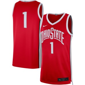 #1 Ohio State Buckeyes Nike Limited Basketball Jersey - Scarlet