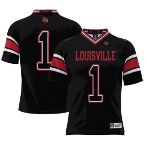 #1 Louisville Cardinals ProSphere Youth Football Jersey - Black