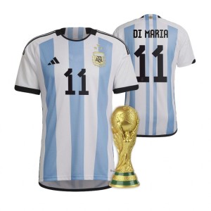 Argentina Angel Di Maria Home Jersey 2022 World Cup Champions Kit