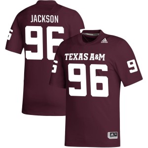 Nathan Jackson Texas A&M Aggies adidas NIL Replica Football Jersey - Maroon