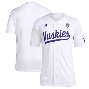 Washington Huskies adidas Team Baseball Jersey - White