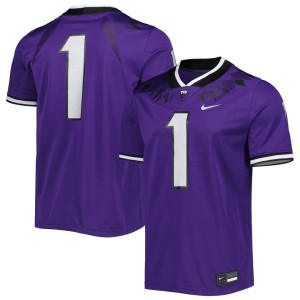 #1 TCU Horned Frogs Nike Untouchable Football Jersey - Purple