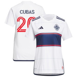 Andres Cubas Vancouver Whitecaps FC adidas Women's 2023 Bloodlines Replica Jersey - White
