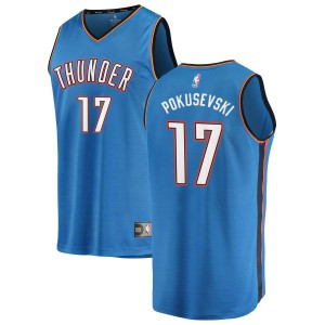 Aleksej Pokusevski Oklahoma City Thunder Fanatics Branded 2019/20 Fast Break Replica Jersey Blue - Icon Edition