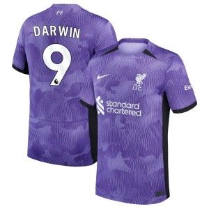 Darwin Nunez Darwin Liverpool Nike Youth 2023/24 Third Stadium Replica Jersey - Purple
