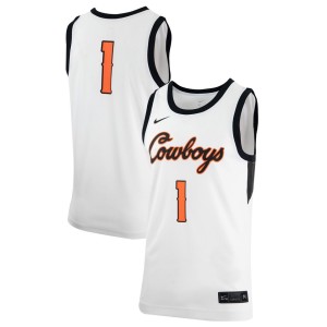 Oklahoma State Cowboys Nike Retro Replica Basketball Jersey - White