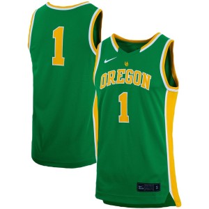 #1 Oregon Ducks Nike Unisex Women's Basketball Throwback Replica Jersey - Green