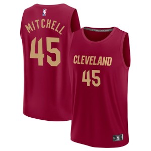 Donovan Mitchell  Cleveland Cavaliers Fanatics Branded Fast Break Jersey - Maroon - Icon Edition