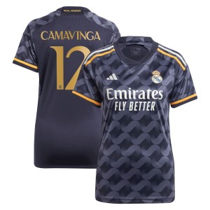 Eduardo Camavinga Real Madrid adidas Women's 2023/24 Away Replica Player Jersey - Navy