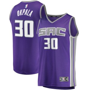 KZ Okpala Sacramento Kings Fanatics Branded Fast Break Replica Jersey - Icon Edition - Purple