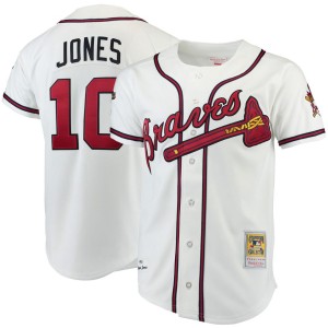 Chipper Jones Atlanta Braves Mitchell & Ness Authentic Jersey - White
