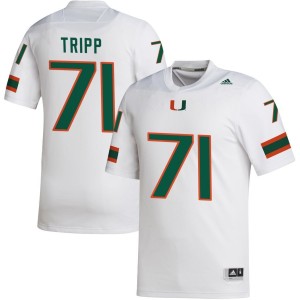 Antonio Tripp Miami Hurricanes adidas NIL Replica Football Jersey - White