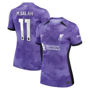 Mohamed Salah Liverpool Nike Women's 2023/24 Third Stadium Replica Player Jersey - Purple