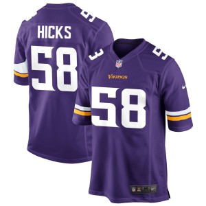 Jordan Hicks Minnesota Vikings Nike Game Jersey - Purple