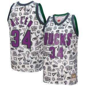 Ray Allen Milwaukee Bucks Mitchell & Ness 2000/01 Swingman Jersey - White
