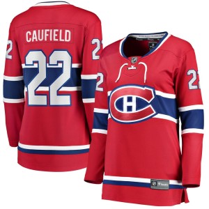 Cole Caufield Montreal Canadiens Fanatics Branded Women's 2017/18 Home Breakaway Replica Jersey - Red